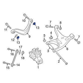 Porsche OE - Suspension Control Arm Nut