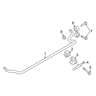Porsche OE - Rear Suspension - Stabilizer Bar & Components