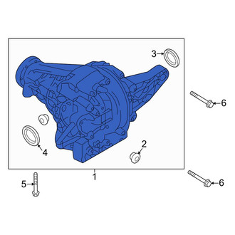 Porsche OE - Rear Differential Carrier Assembly