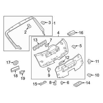 Porsche OE - Lift Gate - Interior Trim (Gas)