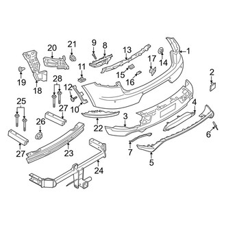 Porsche OE - Rear Bumper - Bumper & Components (GTS)