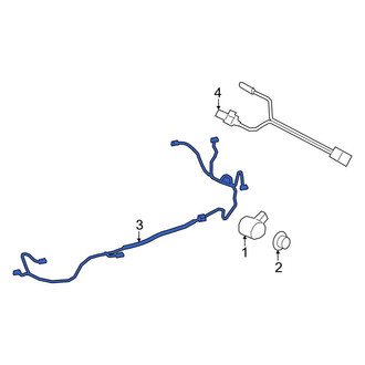 Porsche OE - Rear Parking Aid System Wiring Harness