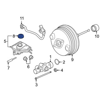 Porsche OE - Brake Master Cylinder Reservoir Cap