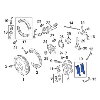 Porsche OE - Rear Disc Brake Pad Set