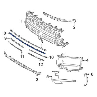 Porsche OE - Front Lower Center Grille Molding
