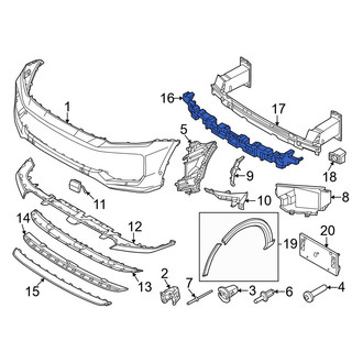 Porsche OE - Front Bumper Impact Absorber