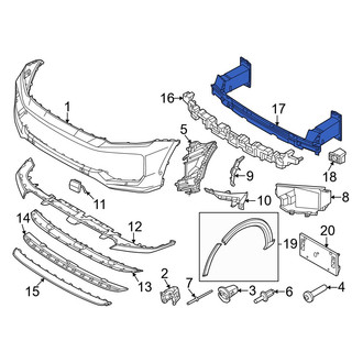 Porsche OE - Front Bumper Impact Bar
