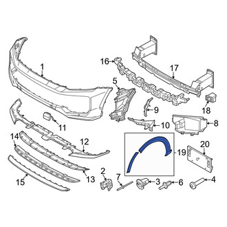 Porsche OE - Rear Left Rearward Wheel Arch Molding