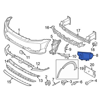 Porsche OE - Front Left Radiator Support Air Duct