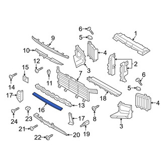 Porsche OE - Front Inner Radiator Support Air Deflector
