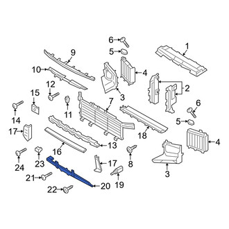 Porsche OE - Front Center Radiator Support Air Deflector