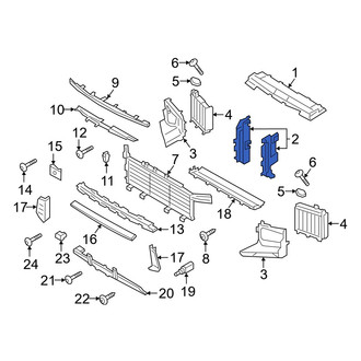 Porsche OE - Front Radiator Support Baffle