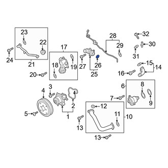 Porsche OE - Engine Coolant Pipe O-Ring