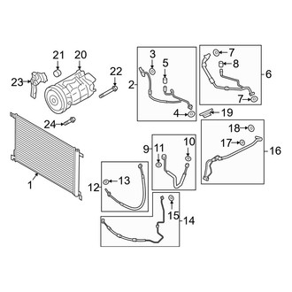 Porsche OE - Air Conditioner & Heater - Condenser, Compressor & Lines