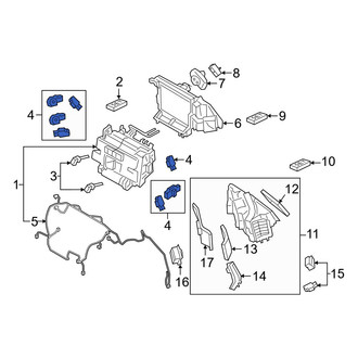Porsche OE - HVAC Air Inlet Door Actuator