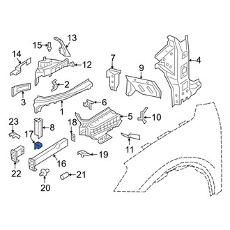 Porsche OE - Right Upper Frame Side Member Bracket