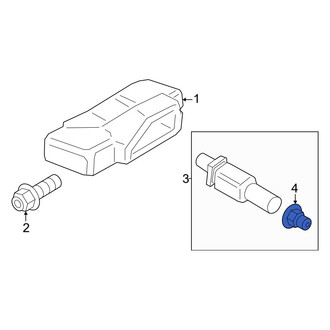 Porsche OE - Tire Pressure Monitoring System (TPMS) Valve Stem Cap