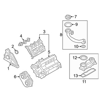 Porsche OE - Engine / Transaxle - Valve & Timing Covers (Base / Coupe / E-Hybrid / E-Hybrid Coupe / S E-Hybrid / S E-Hybrid Coupe)