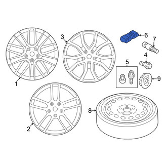 Porsche OE - Tire Pressure Monitoring System (TPMS) Sensor