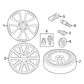 Porsche OE - Wheels (22"), (Base / Coupe / E-Hybrid / E-Hybrid Coupe / S E-Hybrid / S E-Hybrid Coupe / Turbo E-Hybrid / Turbo E-Hybrid Coupe / Turbo GT Coupe)