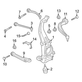 Porsche OE - Front Suspension - Suspension Components (Base / Coupe / E-Hybrid / E-Hybrid Coupe / S / S Coupe / S E-Hybrid / S E-Hybrid Coupe / Turbo E-Hybrid / Turbo E-Hybrid Coupe / Turbo GT Coupe)