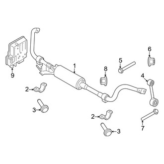 Porsche OE - Front Suspension - Stabilizer Bar & Components (With Dynamic Chassis Control), (E-Hybrid / E-Hybrid Coupe / S E-Hybrid / S E-Hybrid Coupe / Turbo E-Hybrid / Turbo E-Hybrid Coupe)