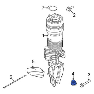 Porsche OE - Air Suspension Spring Nut