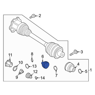 Porsche OE - Front Outer CV Joint Boot