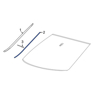 Porsche OE - Front Left Windshield Molding Bracket