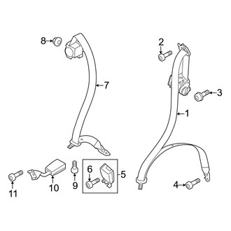 Porsche OE - Restraint Systems - Rear Seat Belts