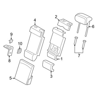 Porsche OE - Seats & Tracks - Rear Seat Components (Center Seat, Standard Seat)