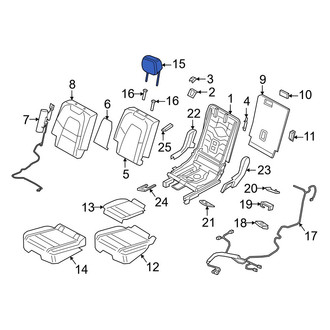 Porsche OE - Rear Right Headrest