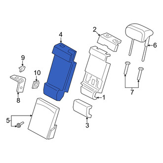Porsche OE - Rear Center Seat Back Cushion Cover