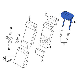 Porsche OE - Rear Center Headrest