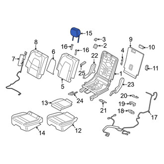 Porsche OE - Rear Right Headrest