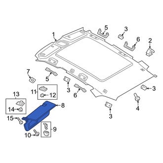 Porsche OE - Left Sun Visor