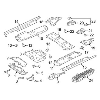 Porsche OE - Pillars, Rocker & Floor - Under Cover & Splash Shields (With Off-Road Package), (Base / Coupe / GTS / GTS Coupe / S / S Coupe / Turbo GT Coupe)