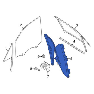 Porsche OE - Front Right Window Regulator