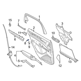 Porsche OE - Front Right Lower Interior Door Pull Handle Cap