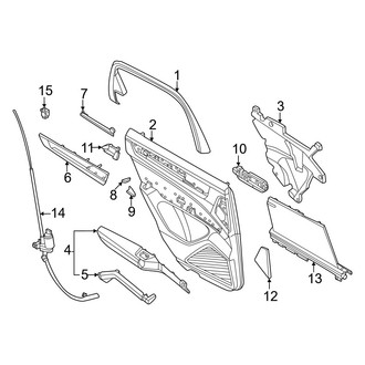 Porsche OE - Rear Door - Interior Trim (Base / Coupe / E-Hybrid / E-Hybrid Coupe / S / S Coupe / S E-Hybrid / S E-Hybrid Coupe / Turbo GT Coupe)