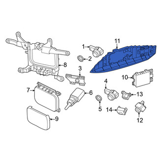 Porsche OE - Front Right Blind Spot Detection System Warning Sensor Bracket