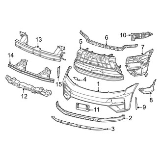 Porsche OE - Front Bumper & Grille - Bumper & Components (Turbo Electric)