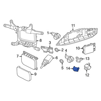 Porsche OE - Front Park Assist Camera Housing