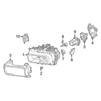 Porsche OE - Front Lamps - Headlamp Components (W/O Matrix Beam), (BATTERY EV (EV/BEV))