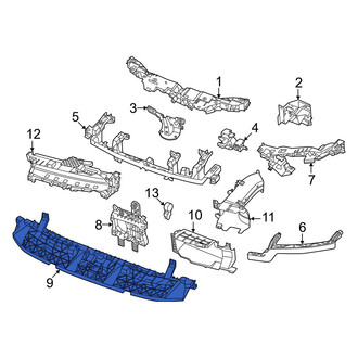 Porsche OE - Front Radiator Support Panel