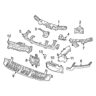 Porsche OE - Radiator Support (BATTERY EV (EV/BEV))