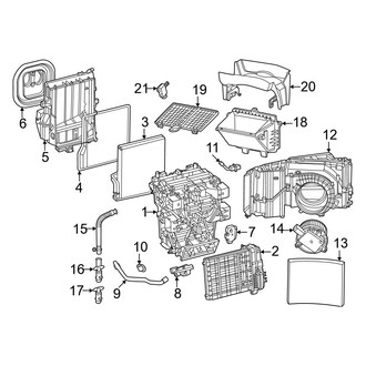 Porsche OE - Air Conditioner & Heater - Evaporator & Heater Components