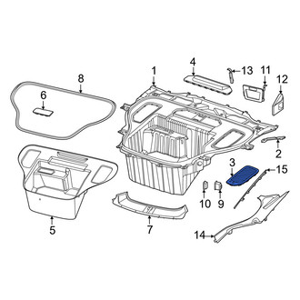 Porsche OE - Front Left Trunk Floor Access Cover