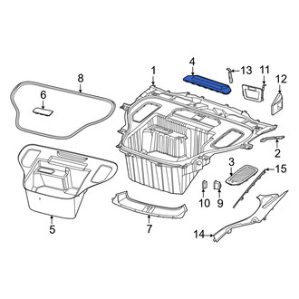 Porsche OE - Front Center Trunk Floor Access Cover