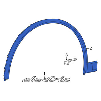 Porsche OE - Front Left Wheel Arch Molding